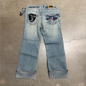 Vintage Y2K Baby Phat Women’s Capri Straight Leg Jeans Size 11 Deadstock W Tags